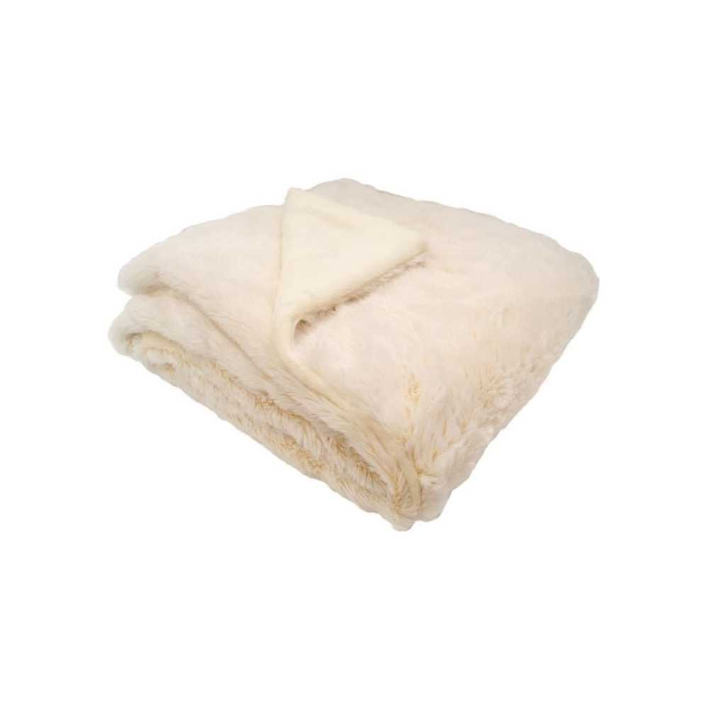 Couverture doublée - DOMIVA - Ultra douce et chaude - 75 x 100 cm - C