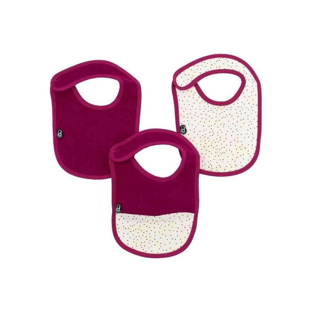 Lot x3 bavoirs - DOMIVA - 0-6 mois - Gaze de coton - Grenadine Lot x3 bavoirs - DOMIVA - 0-6 mois - Gaze de coton - Grenadine