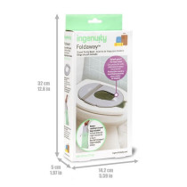 INGENUITY Réducteur de toilette universel nomade enfant, bébé, en v