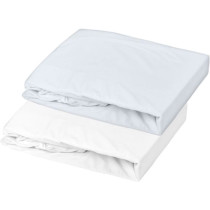 Lot 2 drap housse - P'TIT DODO - Jersey - 70 x 140 cm - Blanc / Light
