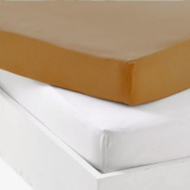 Lot 1 alese + 1 drap housse - P'TIT DODO - 70 x 140 cm - Blanc / Caram