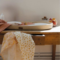 Matelas a langer tressé - DOMIVA - Honey Moon - Coton tressé