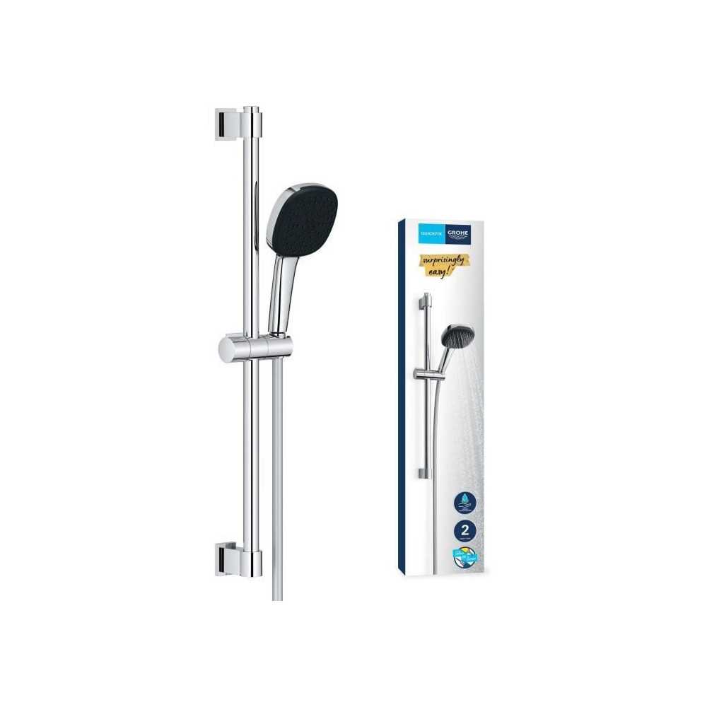 Ensemble de douche avec pommeau 2 jets, barre et flexible - GROHE Vita Ensemble de douche avec pommeau 2 jets, barre et flexible - GROHE Vita