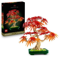 LEGO Botanicals 10348 Bonsai d'Érable Rouge du Japon - Kit de Constru