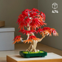 LEGO Botanicals 10348 Bonsai d'Érable Rouge du Japon - Kit de Constru