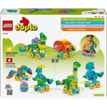 LEGO DUPLO Ma Ville 10451 Dinosaures sur Roues 3-en-1 - Jeu d'éveil d