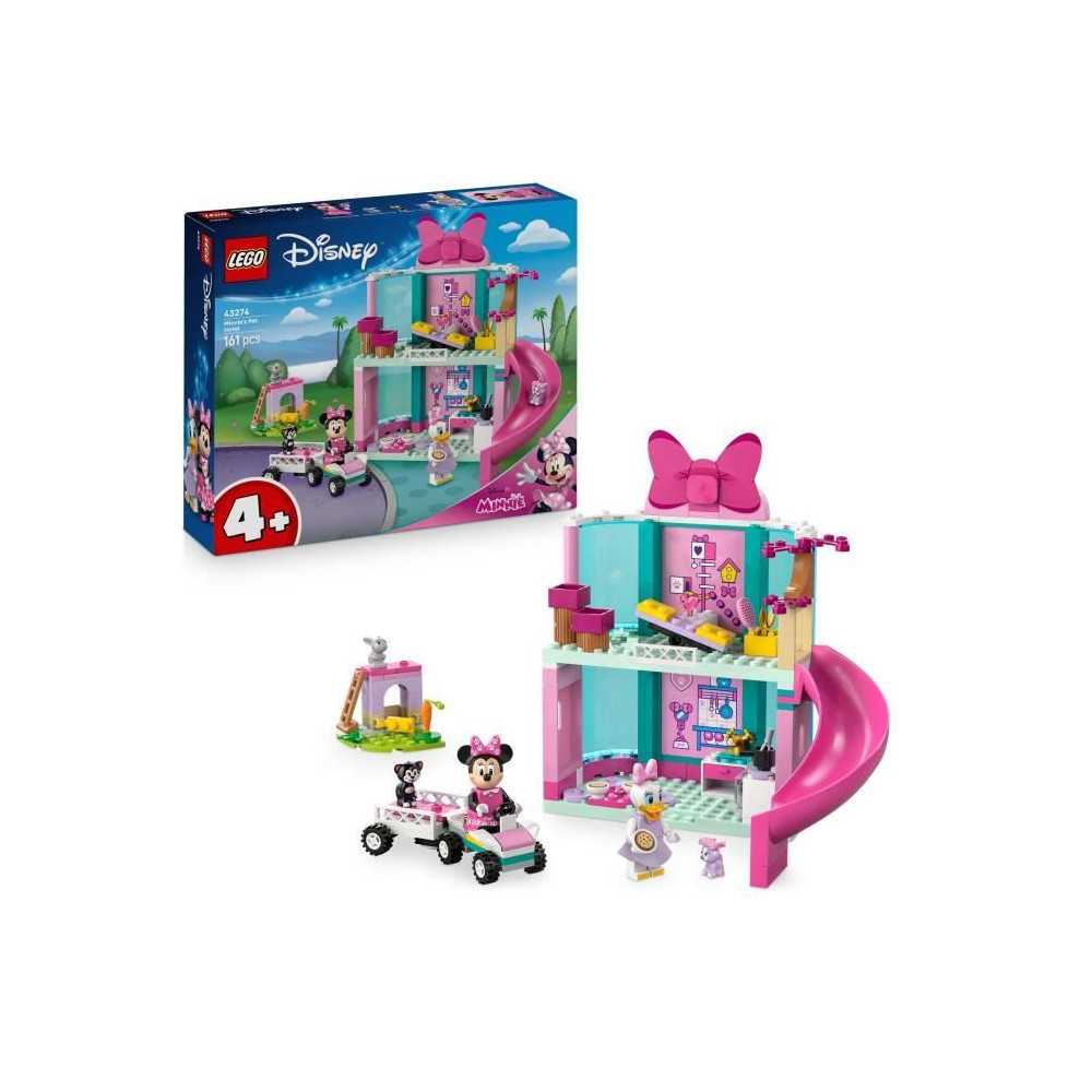 LEGO | Disney 43274 L'Hôtel pour Animaux de Minnie - Jeu de Construct