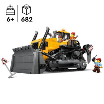 LEGO City 60466 Le Bulldozer Jaune - Jeu de construction pour garçon