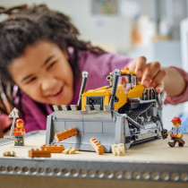 LEGO City 60466 Le Bulldozer Jaune - Jeu de construction pour garçon