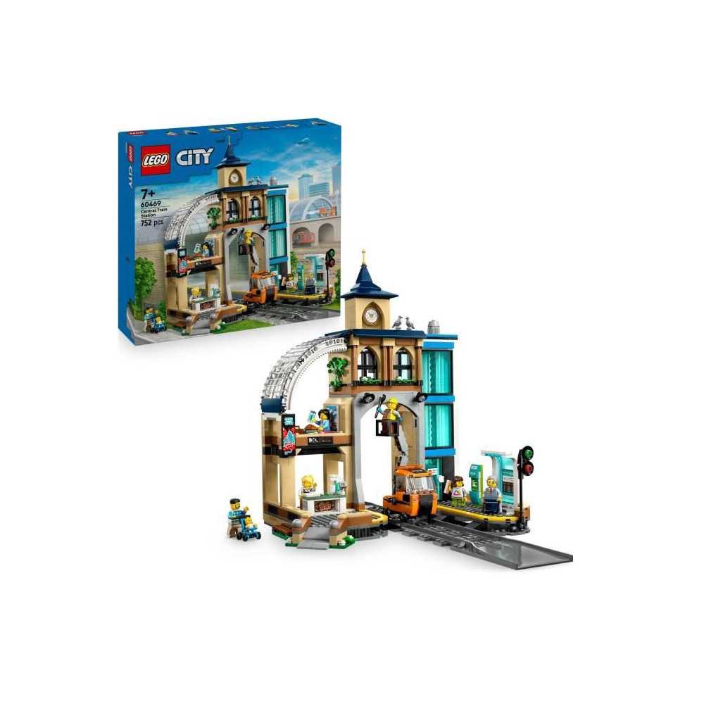 LEGO City 60469 La Gare Centrale - Jeu de Construction pour Garçon ou