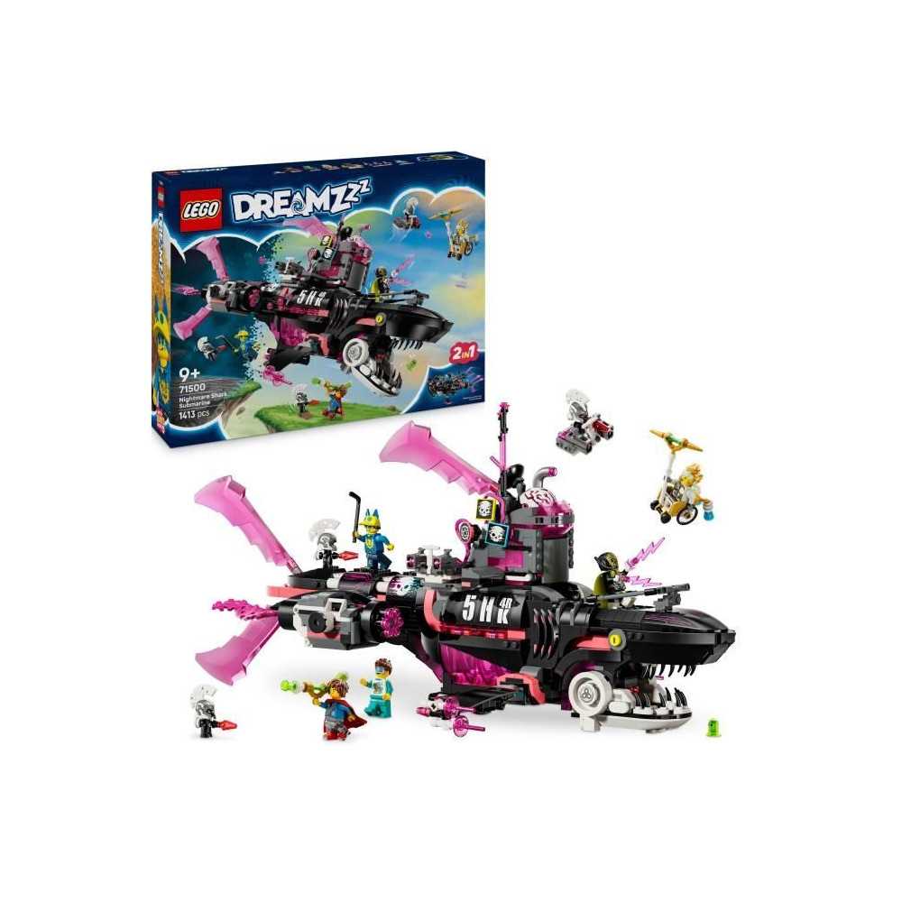 LEGO Dreamzzz 71500 Le Sous-Marin Requin Des Cauchemars - Jeu Créatif