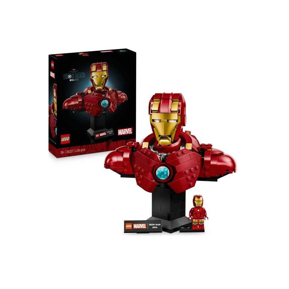 LEGO | Marvel 76327 Buste d'Iron Man MK4 - Set De Construction Pour Ad