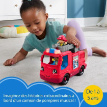 Fisher-Price-Little People-Camion de pompiers version multilingue HYR8