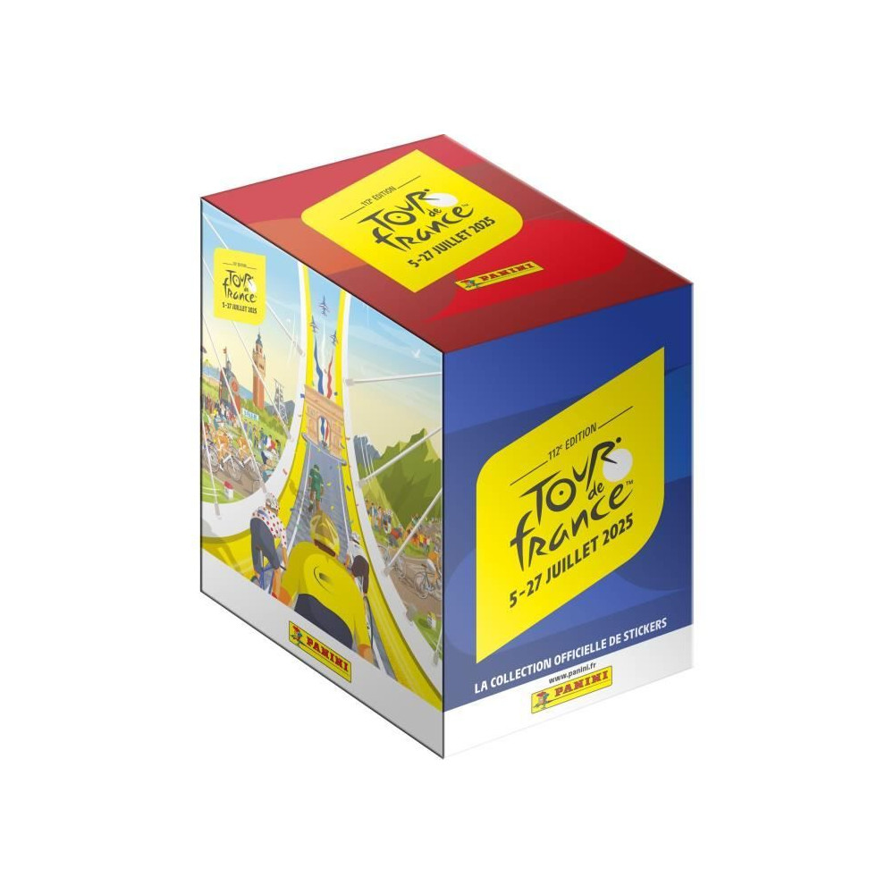 Boîte - PANINI - TOUR DE FRANCE 2025 - 36 pochettes - 180 stickers Boîte - PANINI - TOUR DE FRANCE 2025 - 36 pochettes - 180 stickers
