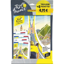 Pack de démarrage - PANINI - TOUR DE FRANCE 2025 - Album + 4 pochette
