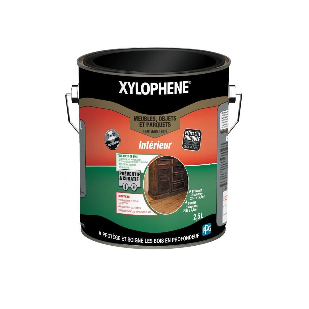 Traitement spécial meubles, objets & parquets - XYLOPHENE - 2,5 L Traitement spécial meubles, objets & parquets - XYLOPHENE - 2,5 L