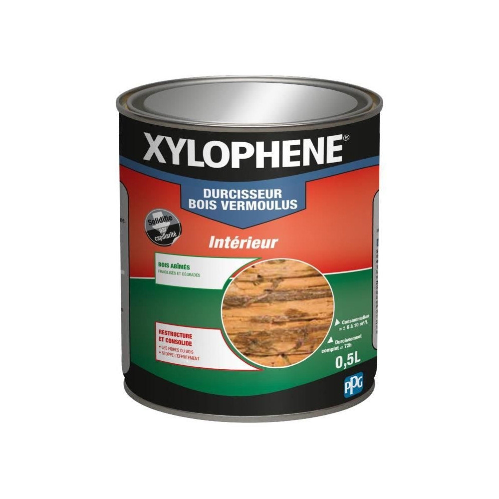 Durcisseur bois vermoulus - XYLOPHENE - 0,5 L Durcisseur bois vermoulus - XYLOPHENE - 0,5 L