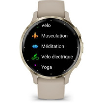Montre GPS connectée Venu 3S GARMIN, 30,4mm (1,2), Acier Soft Gold, b