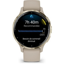 Montre GPS connectée Venu 3S GARMIN, 30,4mm (1,2), Acier Soft Gold, b