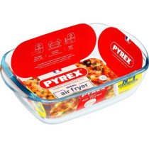 Plat air fryer - PYREX - 1450143 - Rectangulaire - En verre borosilica