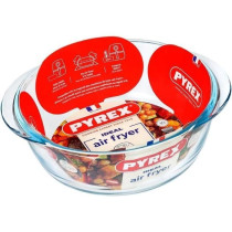 Plat air fryer - PYREX - 1450140 - Rond - En verre borosilicate - 20 c