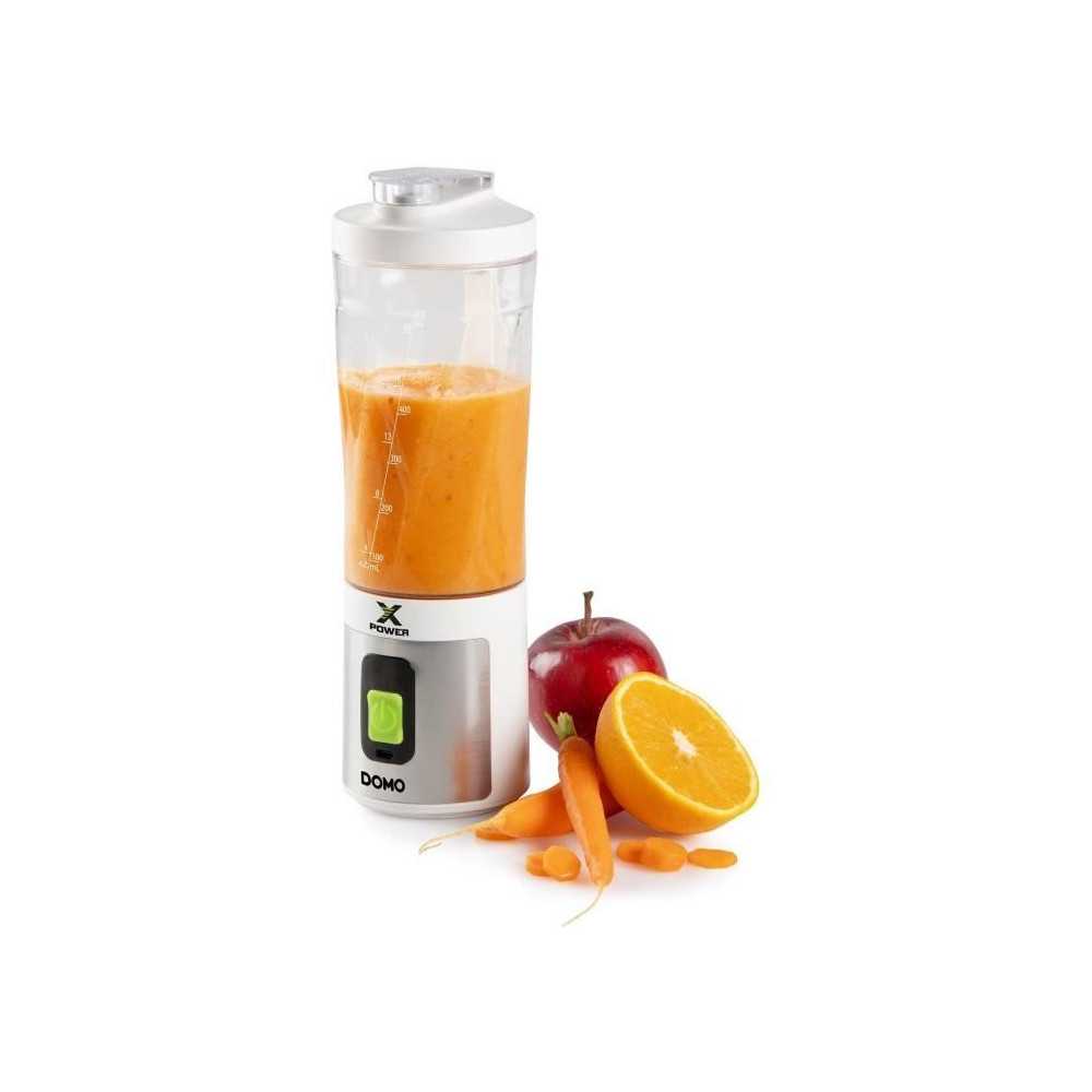 Blender portable sans fil - DOMO - DO752BL - XPOWER - 120 W - 600 ml -