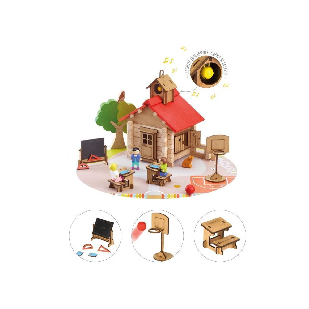 L'école du village - Jeu de construction - JEUJURA - 125 pieces