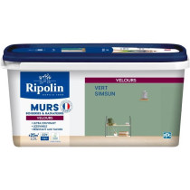 Déco murs boiseries & radiateurs vert simsun velours - RIPOLIN - 2,5