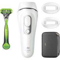 Epilateur a lumiere pulsée - BRAUN - IPL PL5145 - Blanc, vert et noir