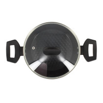 Faitout - MENASTYL - 6020646 - En alumimium forgé - 20 cm - Noir - To