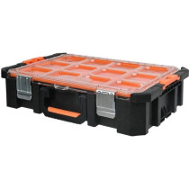 Mallette organiseur - TOOD - 12 godets amovibles - Couvercle transpare