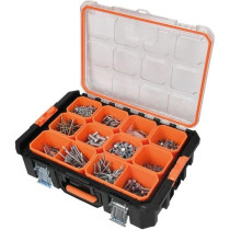 Mallette organiseur - TOOD - 12 godets amovibles - Couvercle transpare