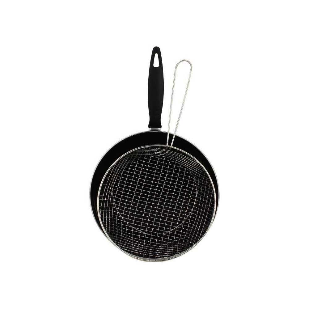 THEKITCHENETTE Poele a frire - Diametre 26cm - Noir THEKITCHENETTE Poele a frire - Diametre 26cm - Noir