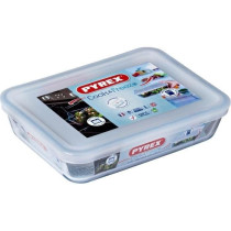 PYREX - 241P000/7046 - Plat rectangulaire avec couvercle - 19cm * 14 c