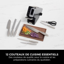 Jeu de 14 couteaux NINJA StaySharp - Acier inoxydables et bloc de bois