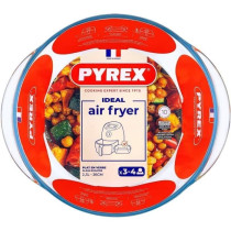 Plat air fryer - PYREX - 1450144 - Rond - En verre borosilicate - 26 c