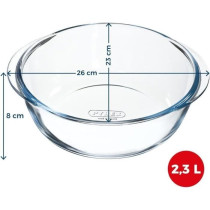 Plat air fryer - PYREX - 1450144 - Rond - En verre borosilicate - 26 c