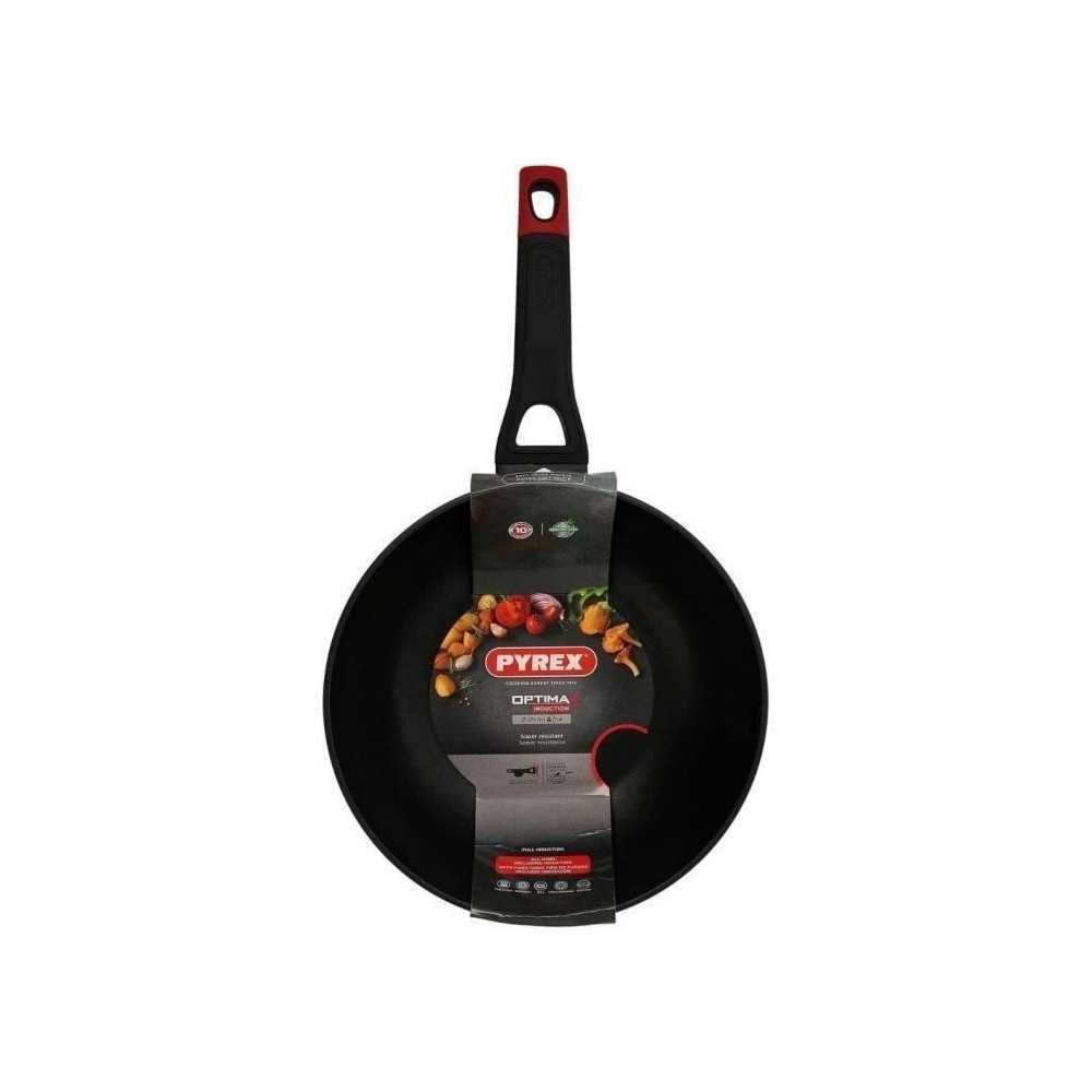 Wok - PYREX - 1455021 - En aluminium forgé - Antiadhésif - 28 cm - S Wok - PYREX - 1455021 - En aluminium forgé - Antiadhésif - 28 cm - S