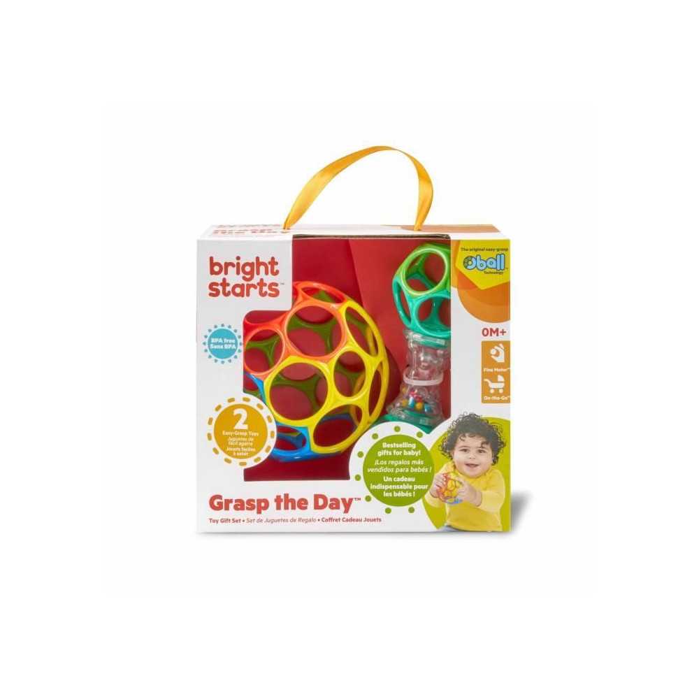 BRIGHT STARS Coffret cadeau de naissance O'Ball avec 2 jouets bébé: