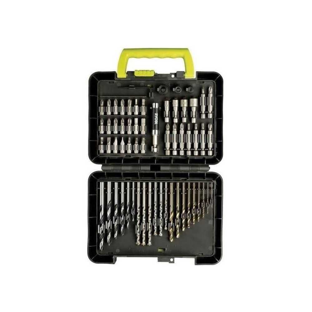 RYOBI - Coffret 60 accessoires de perçage et de vissage : forets (boi RYOBI - Coffret 60 accessoires de perçage et de vissage : forets (boi