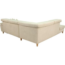 Canapé d'angle convertible - 4 places - WESTON - Velours côtelé bei