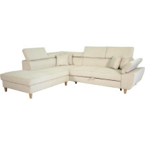 Canapé d'angle convertible - 4 places - WESTON - Velours côtelé bei