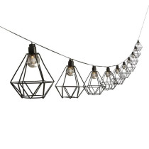 Guirlande solaire cage diamant d'extérieur mily - LUMI JARDIN - 10 am