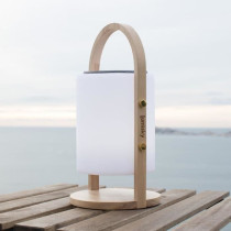 Lampe enceinte bluetooth sans fil - LUMISKY - WOODY PLAY - H37 cm - Po