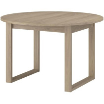 Table a manger extensible - BETTY - Ronde - Décor chene - 4 / 6 perso