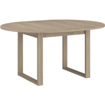 Table a manger extensible - BETTY - Ronde - Décor chene - 4 / 6 perso