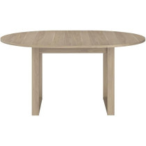 Table a manger extensible - BETTY - Ronde - Décor chene - 4 / 6 perso