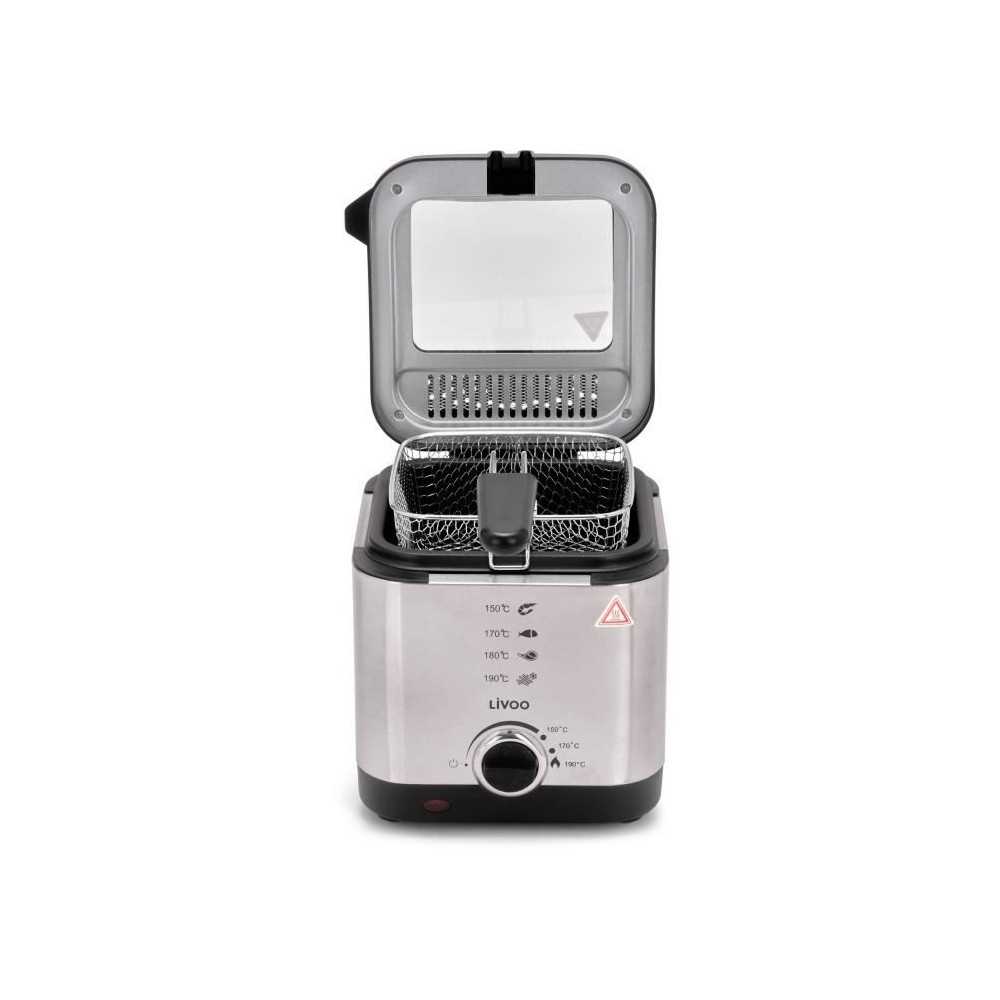Friteuse 1,5 L - LIVOO - DOC240 - 900W - 1,5L - Cuve fixe antiadhésiv Friteuse 1,5 L - LIVOO - DOC240 - 900W - 1,5L - Cuve fixe antiadhésiv