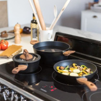 LIVOO Feel good moments - Batterie de cuisine 5 pieces - Noir - MZP147
