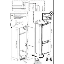 Réfrigérateur combiné intégrable - BEKO - BCSA285K4SNLH - Statique